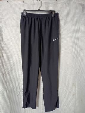 Nike Black Track Pants with White Swoosh